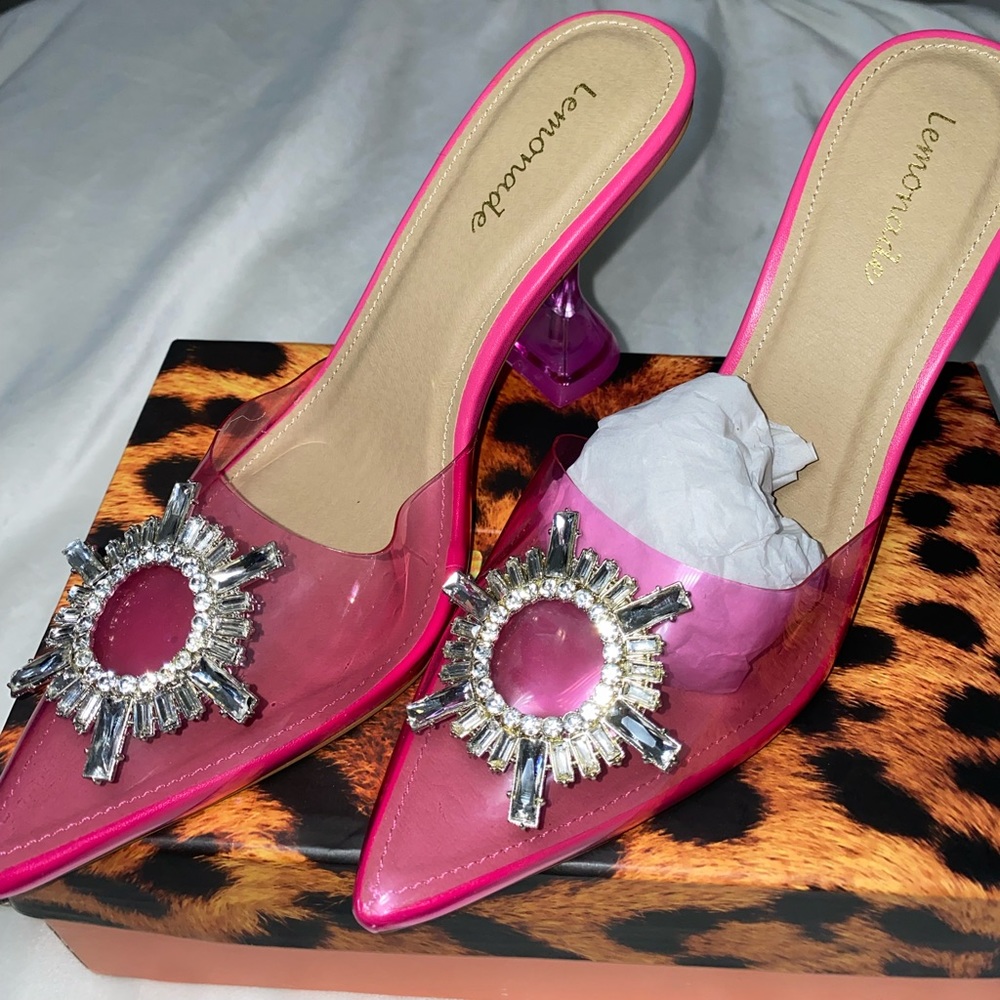 Pink luscious Pointed-Toe Heels